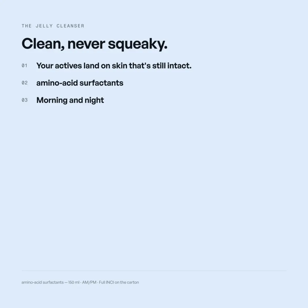 the jelly cleanser — benefits