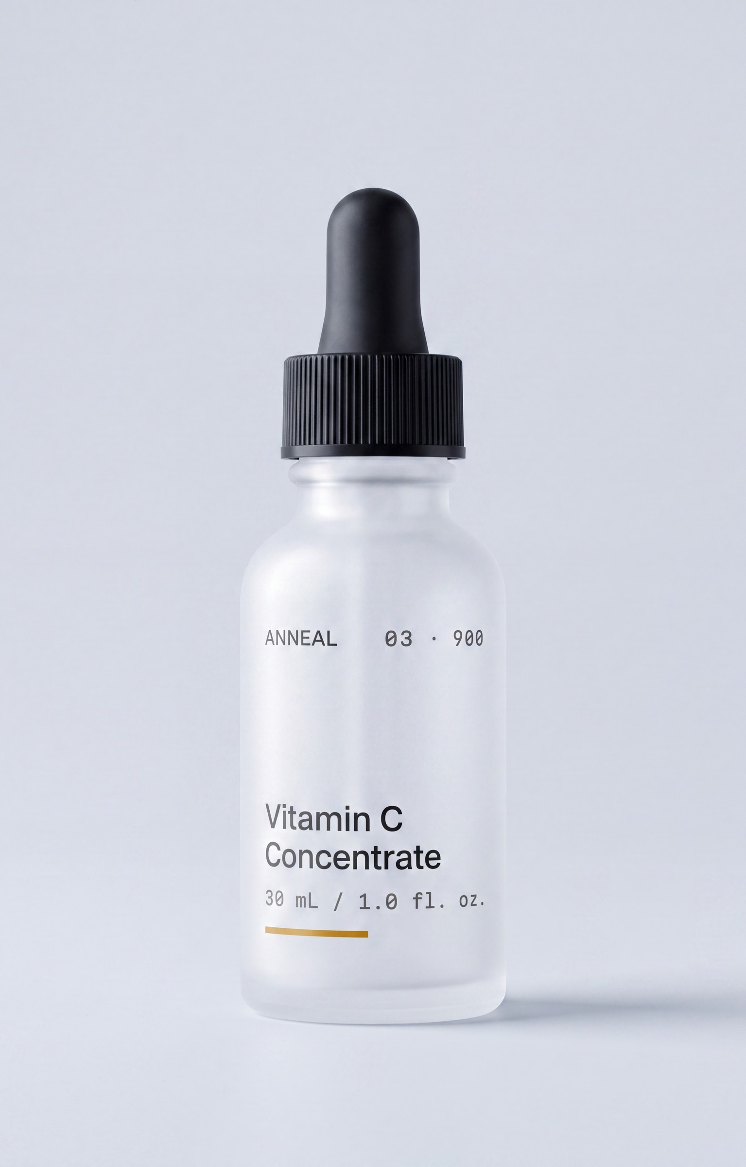 ANNEAL 03 Vitamin C Concentrate, 30 mL frosted white glass dropper bottle with a matte black cap
